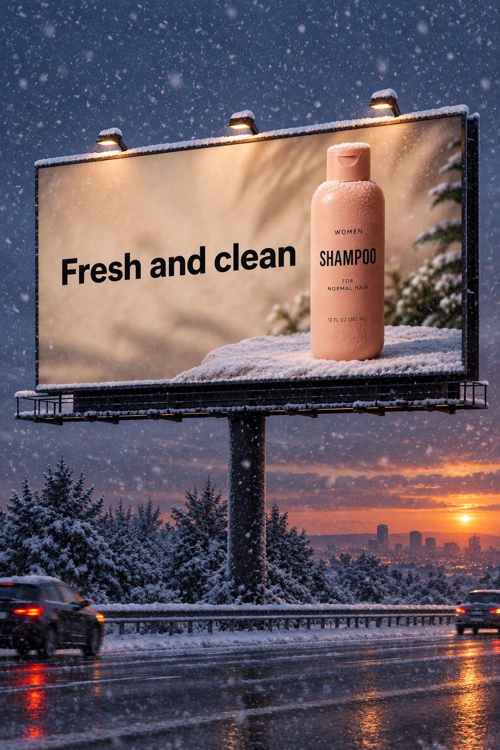 Billboard Rekindled as a Winter Evening