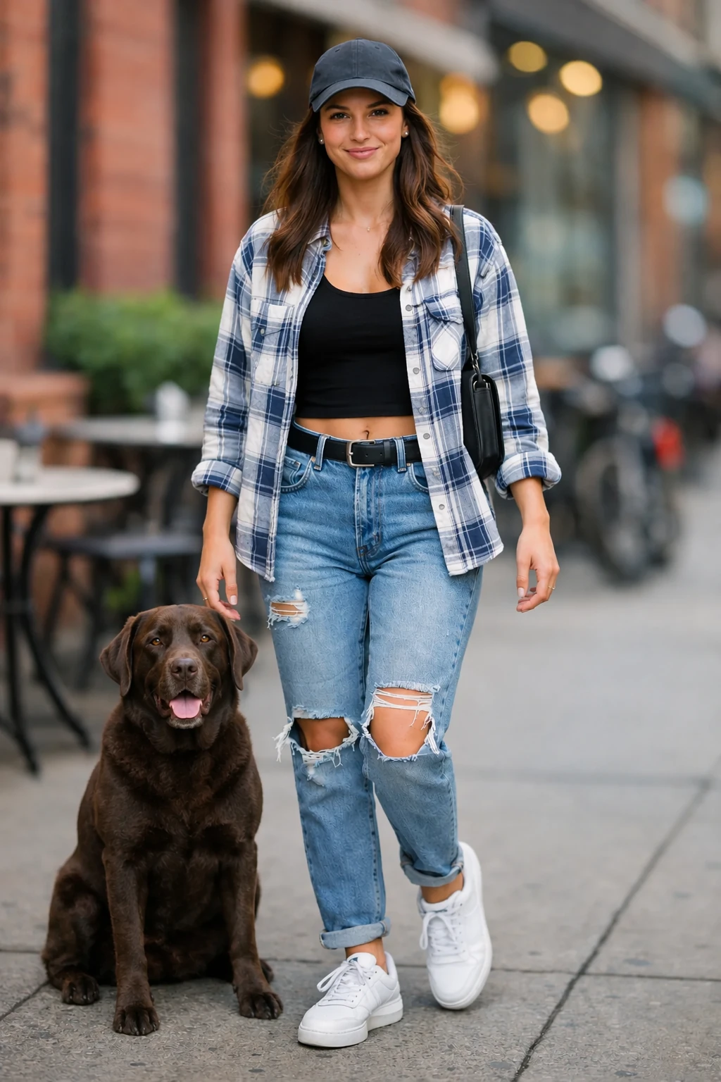 Dog Composited into a Portrait Scene