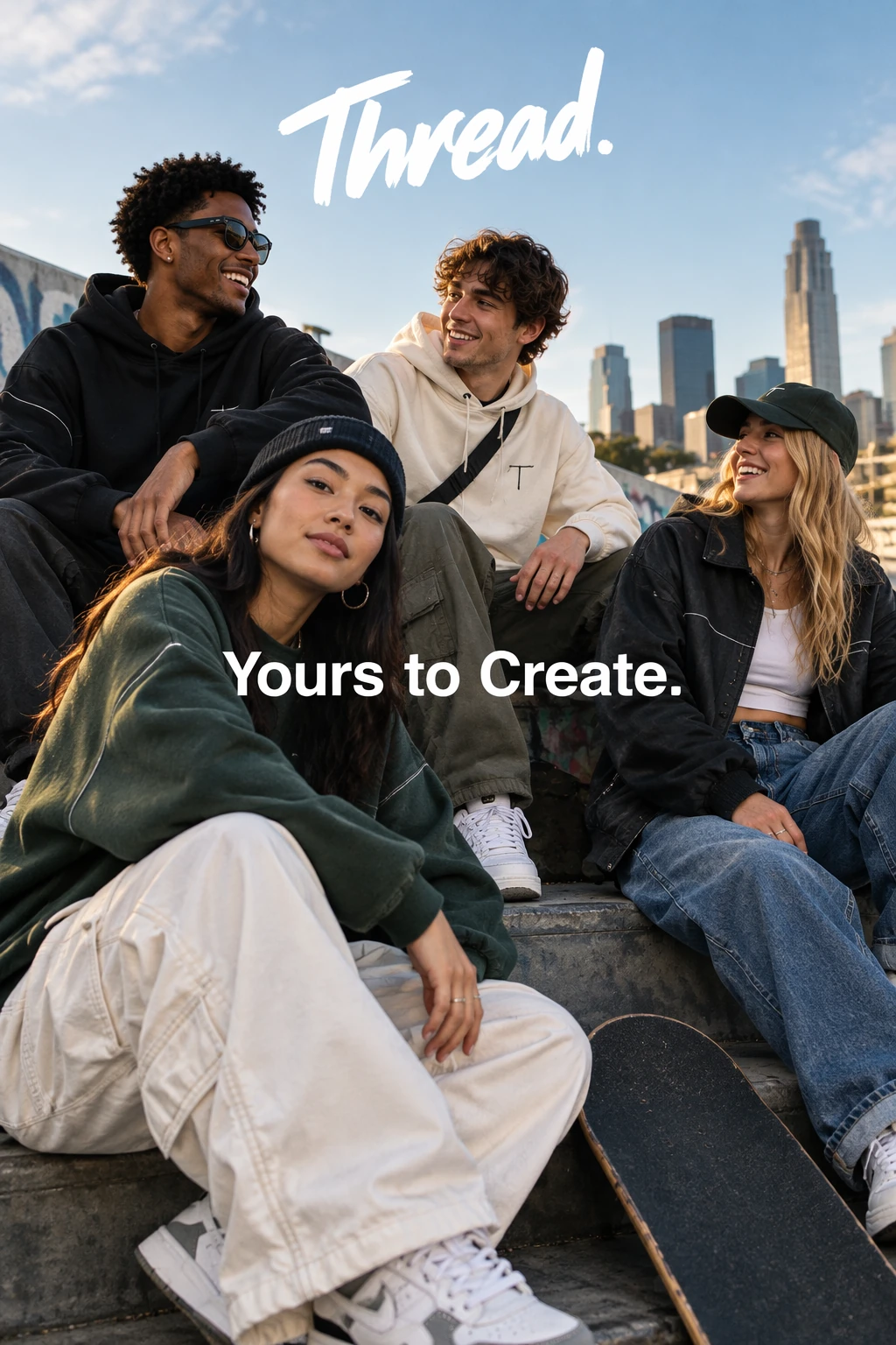 Streetwear Campaign Ad with Exact Tagline