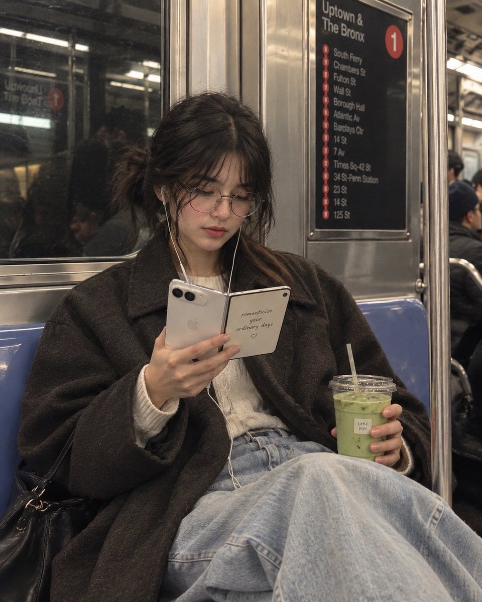 NYC Subway Candid Portrait