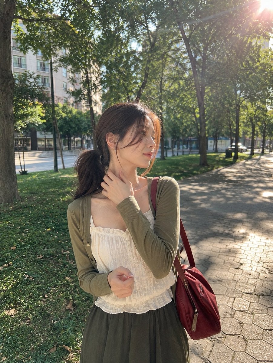 Candid Portrait in Urban Park