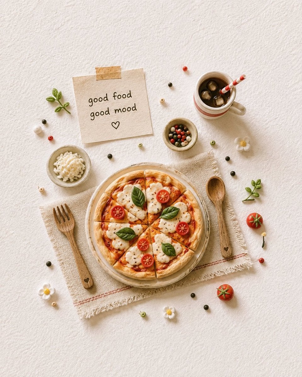 Handcrafted Miniature Food Scene