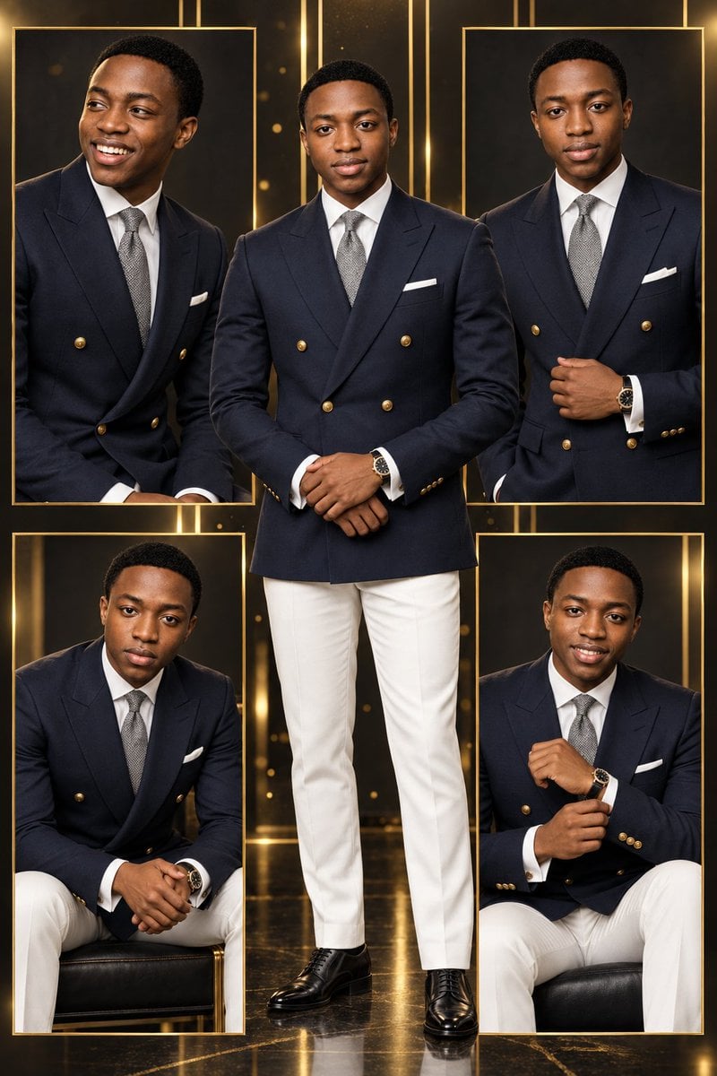 Luxury Menswear Editorial Collage