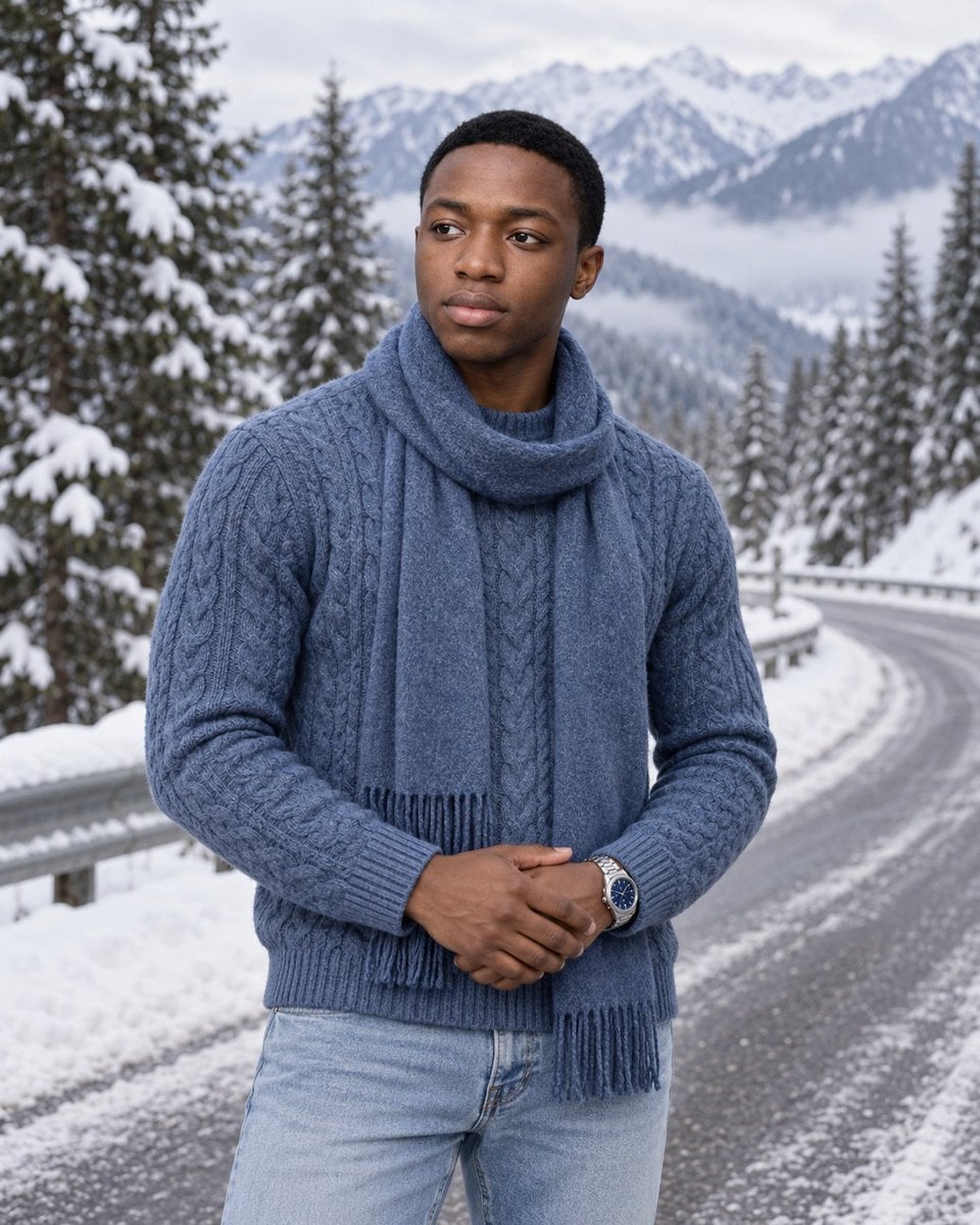 Winter Fashion Portrait From Photo