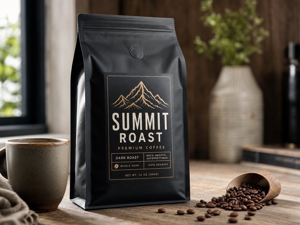 Premium Coffee Bag Product Mockup