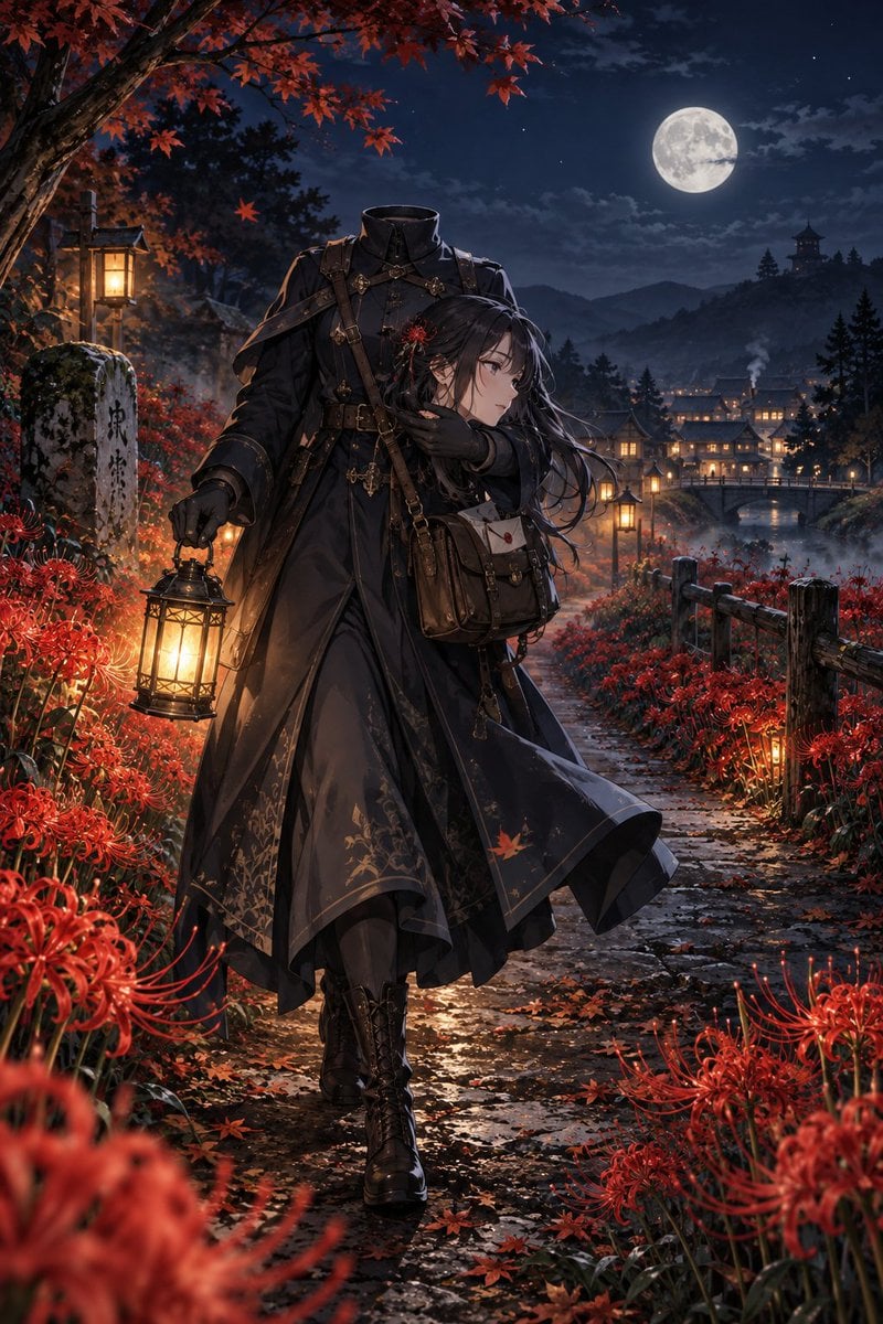 Dullahan Mail Carrier on Autumn Night