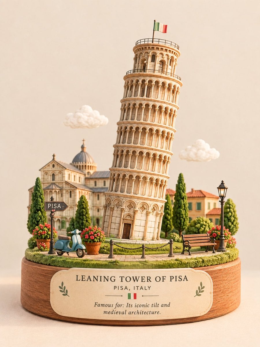 Premium Miniature Diorama of a Landmark