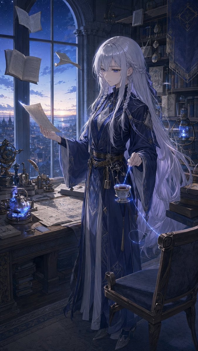 Blue Mage Master Luna Before Dawn