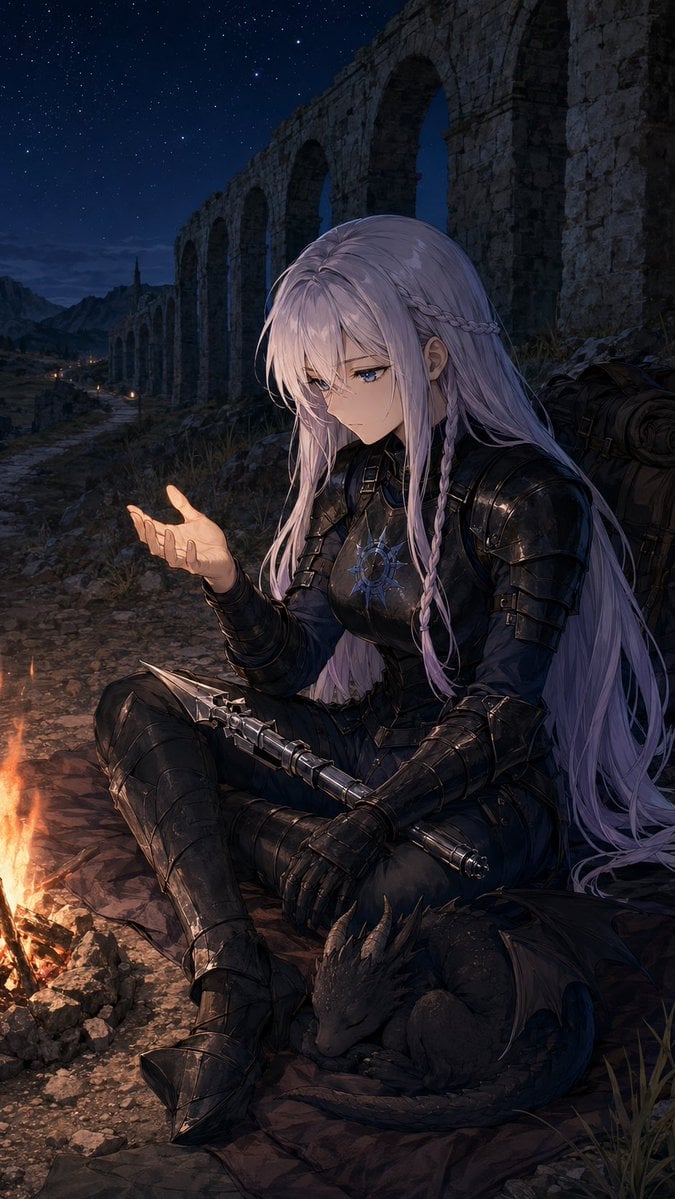 Night Black Dragon Knight Luna