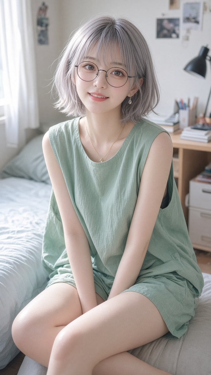 Photorealistic Editorial Portrait of East Asian Woman