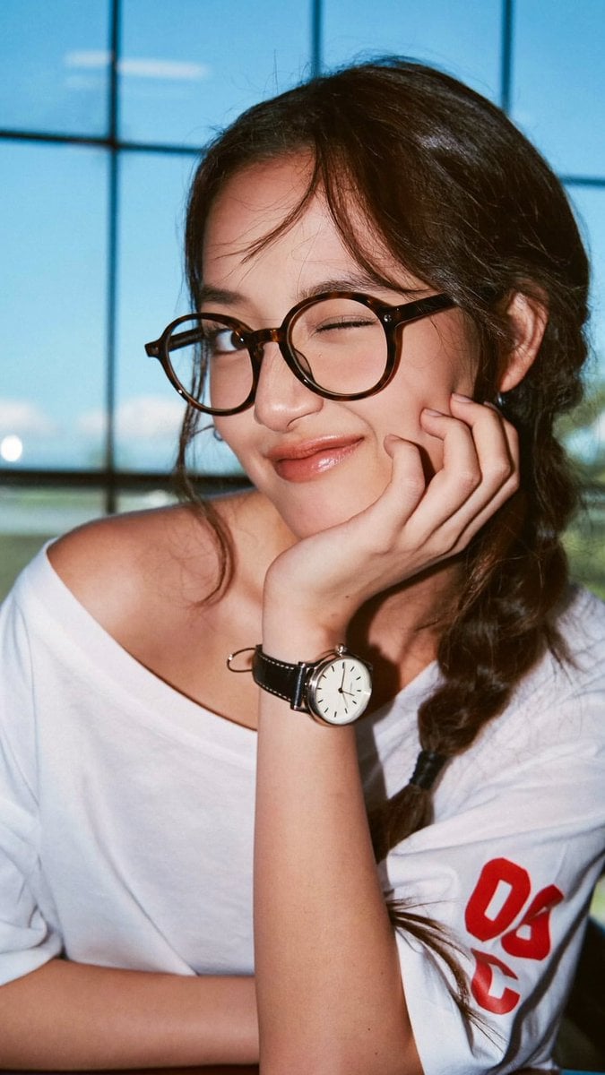 Photorealistic Portrait with Glasses and Wink