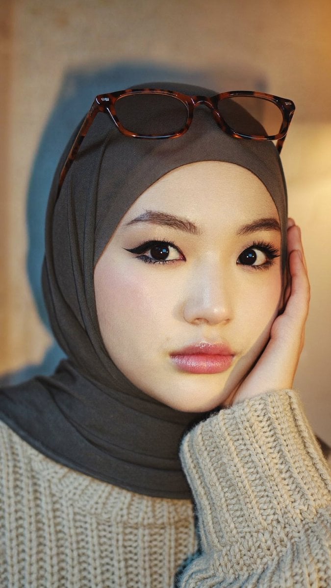 Expressive Portrait with Winged Eyeliner