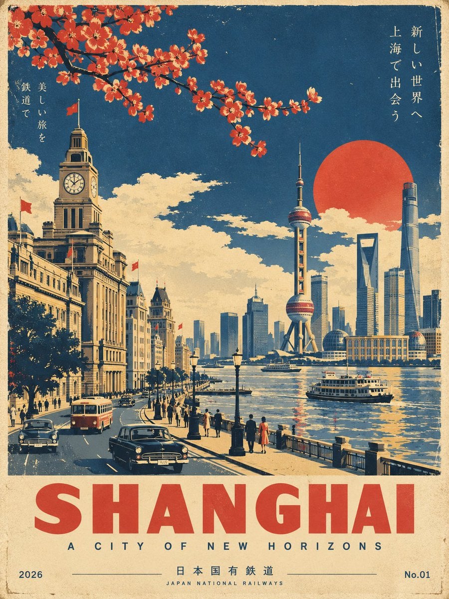 Showa-Era Japanese Vintage Travel Poster
