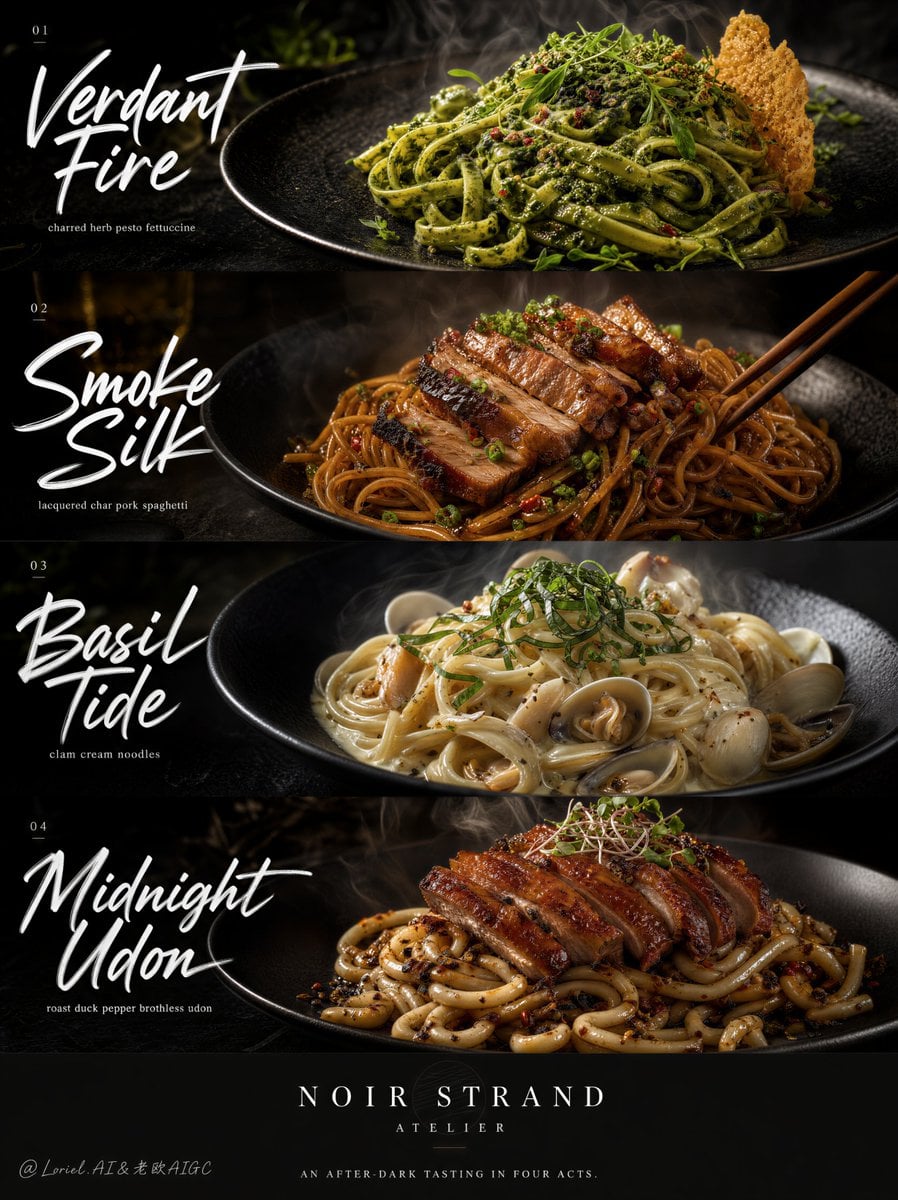 Horizontal Tasting Acts with Dish Names