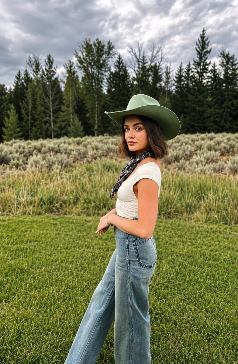 Cinematic Portrait in Meadow