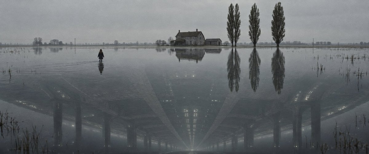 Flooded Plain with Mismatched Reflection