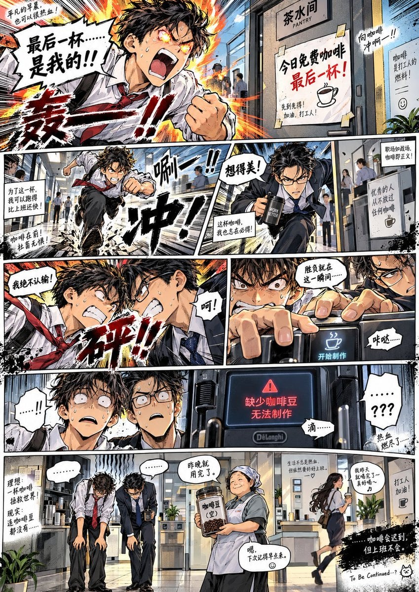 Full-Page Color Comic Illustration