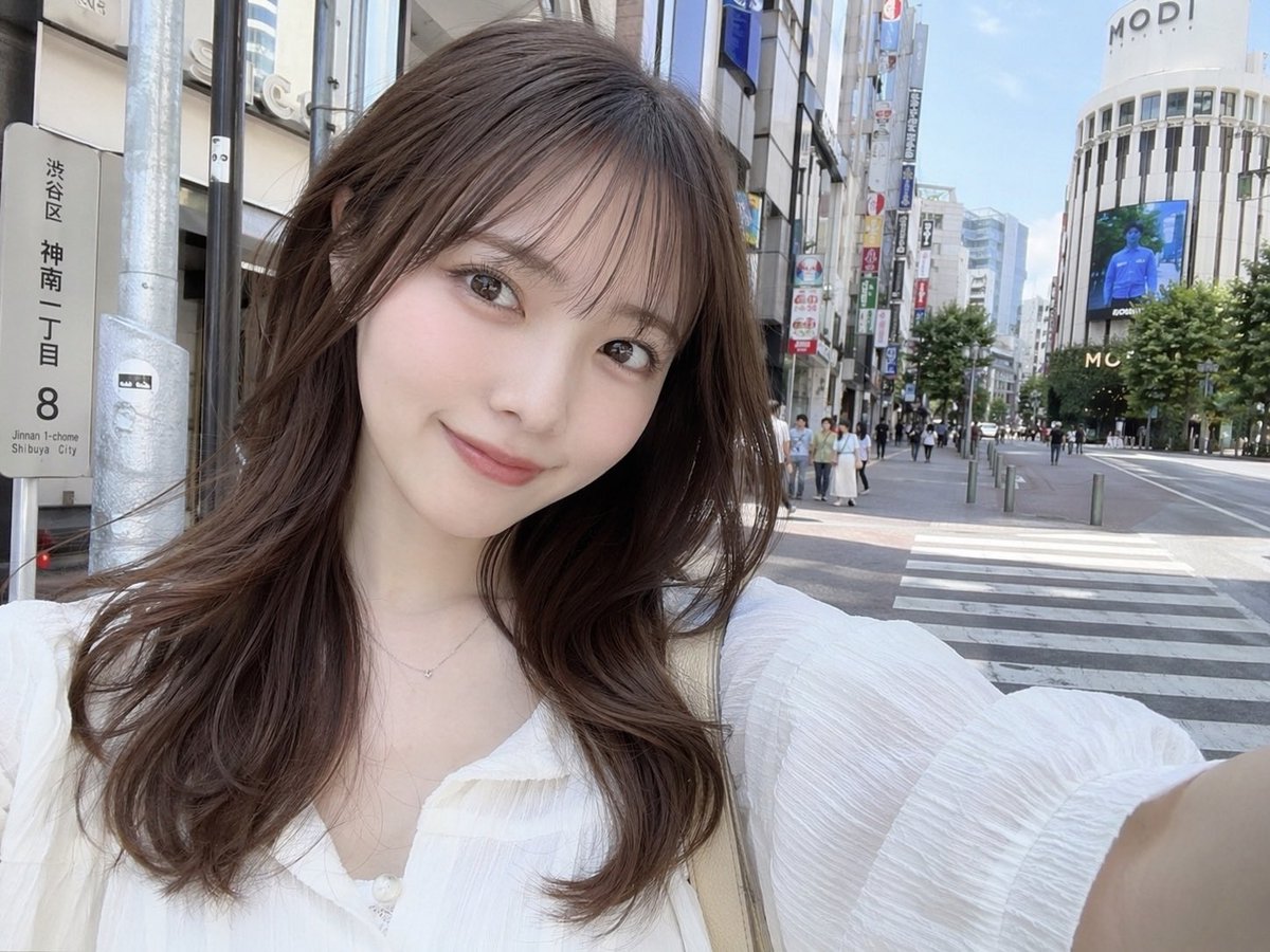 Photorealistic Shibuya Street Selfie