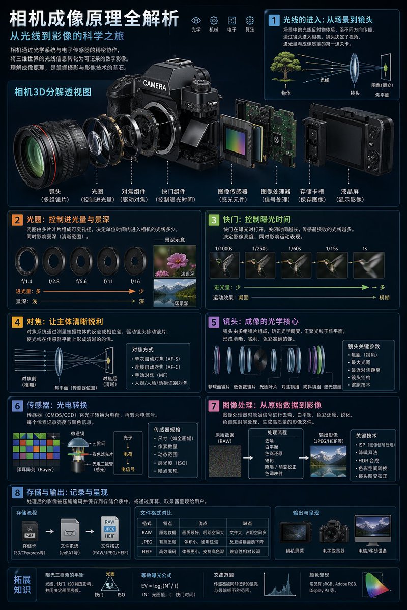 Camera Imaging Technology Infographic