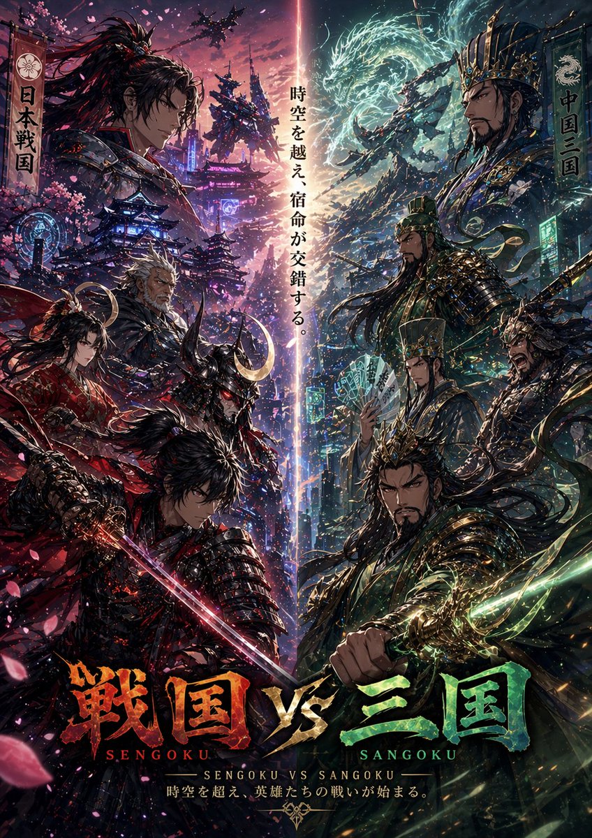 Sengoku vs Sangoku Crossover Poster