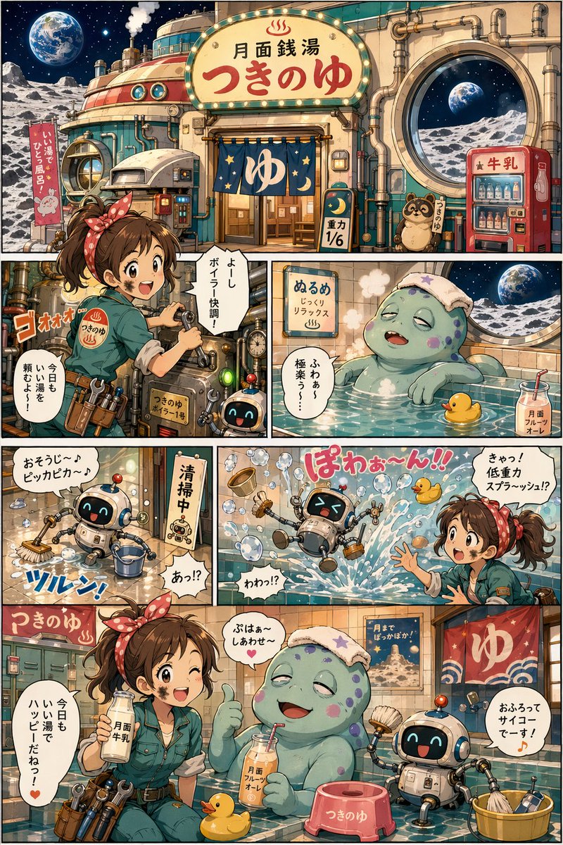 Lunar Bathhouse Comedy Manga Page