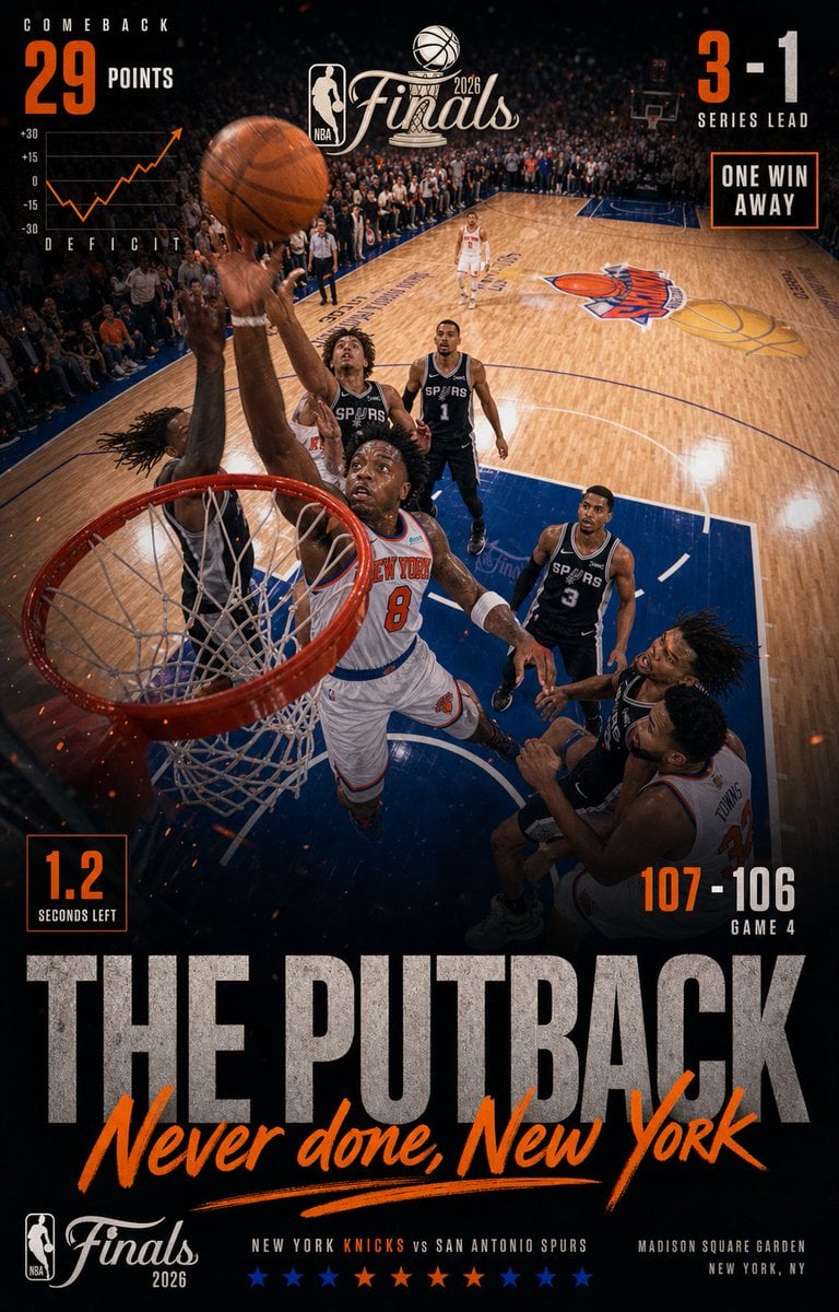 NBA Finals Putback Poster Prompt