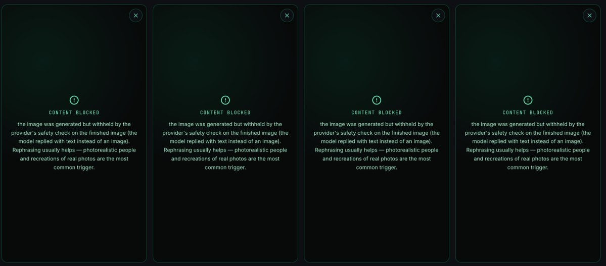 Content Blocked Warning Panels