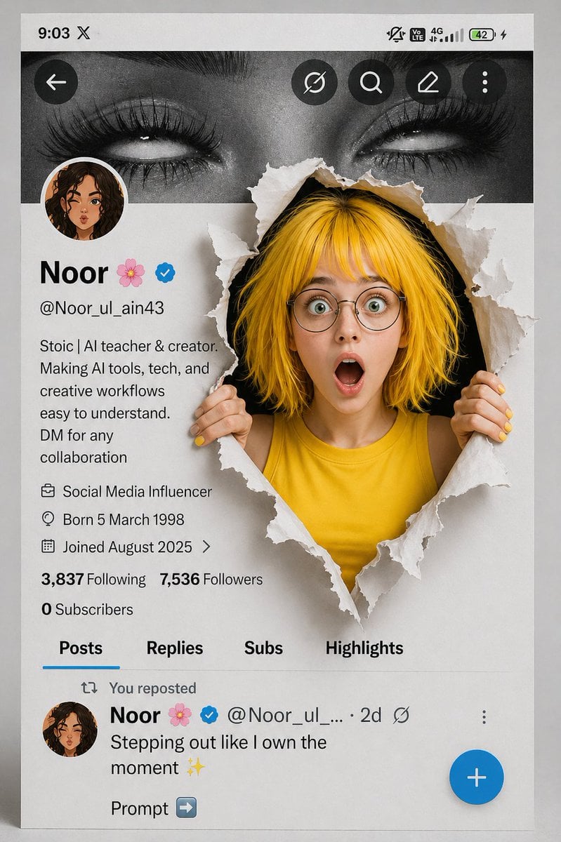 3D Social Media Profile Portrait