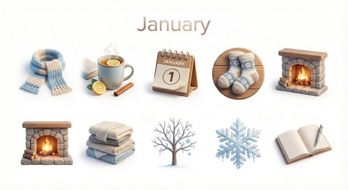 Monthly Icon Set Design Prompt
