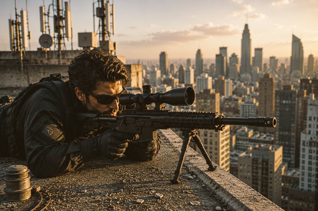 Urban Sniper Cinematic Military Photography