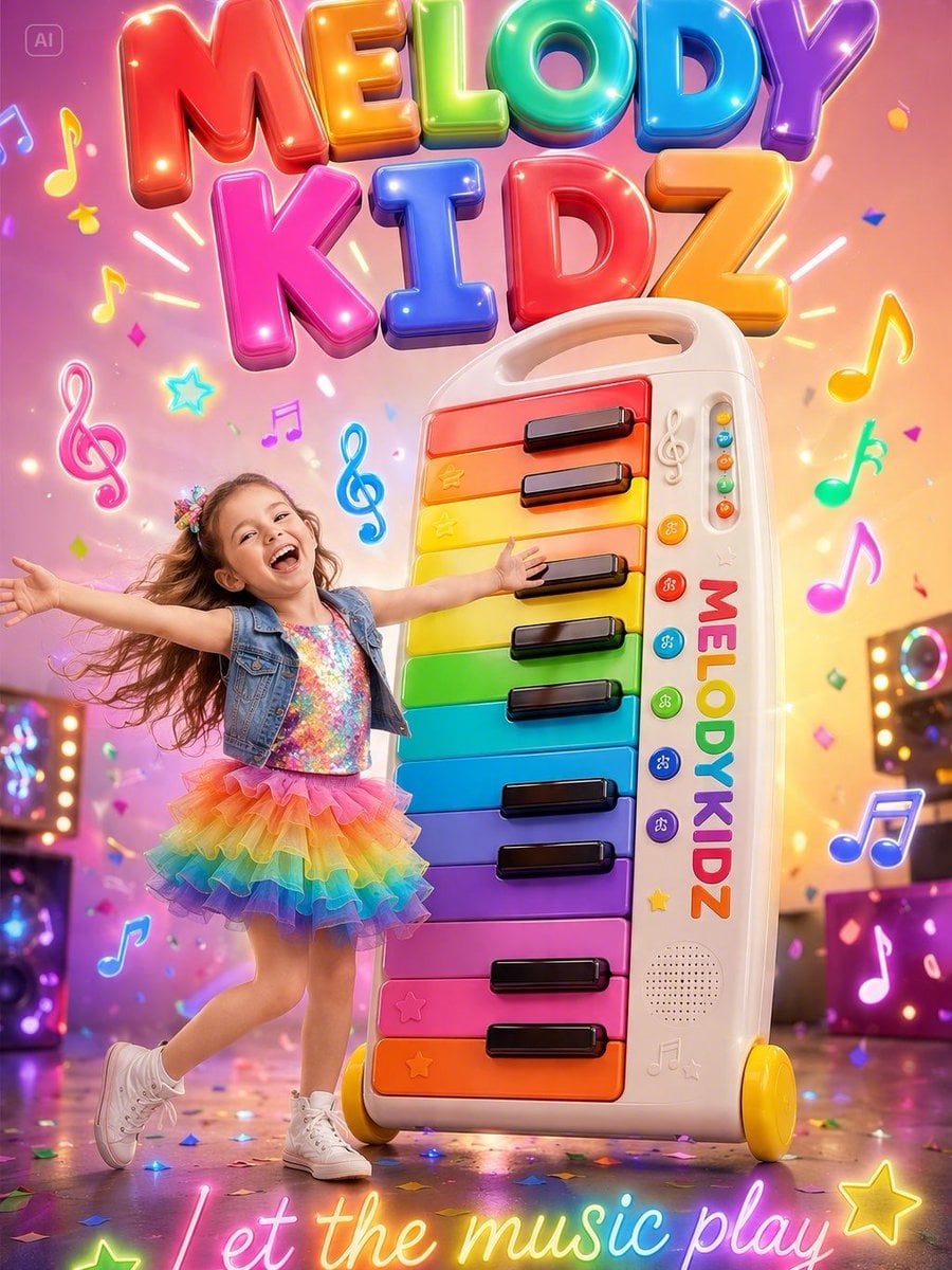 Musical Kids Advertisement Poster