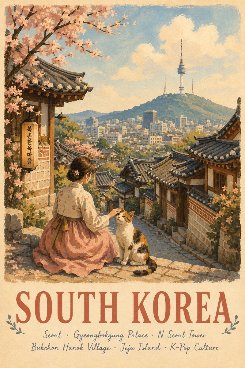 Premium Illustrated Travel Poster Template