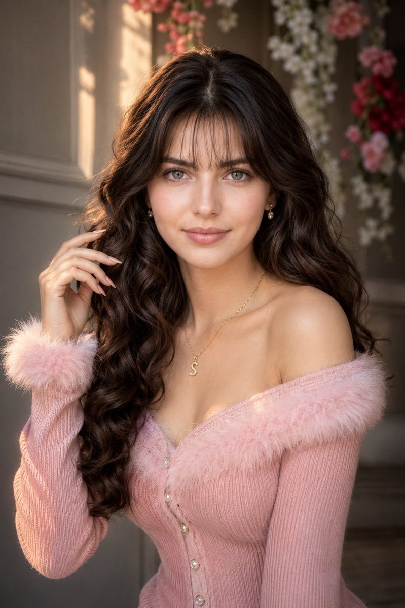 Golden Hour Portrait of Elegant Woman
