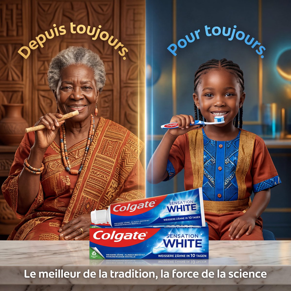 Colgate 传统与科学广告