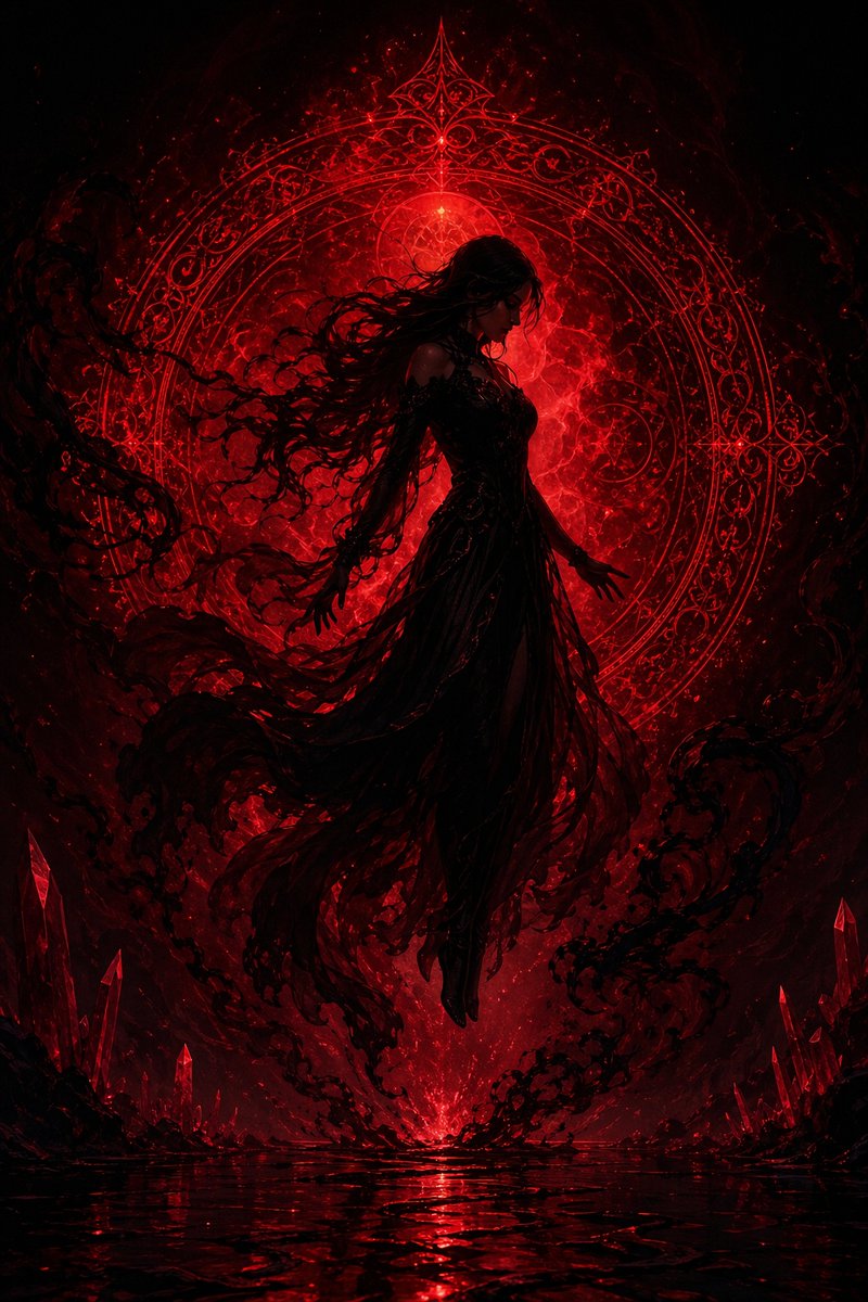 深红暗黑女巫仪式