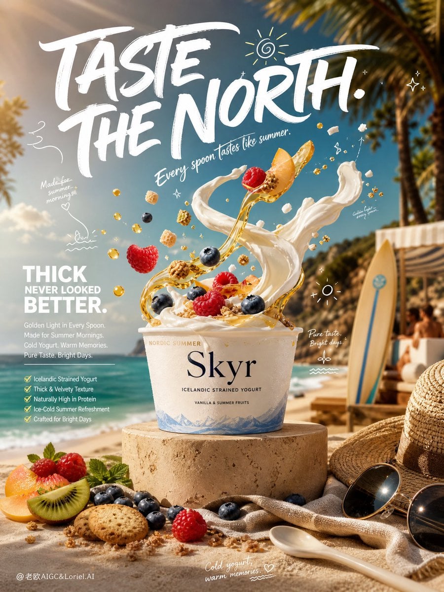 Gpt- Image 2 Prompt👇 Create An Ultra-Premium Skyr
