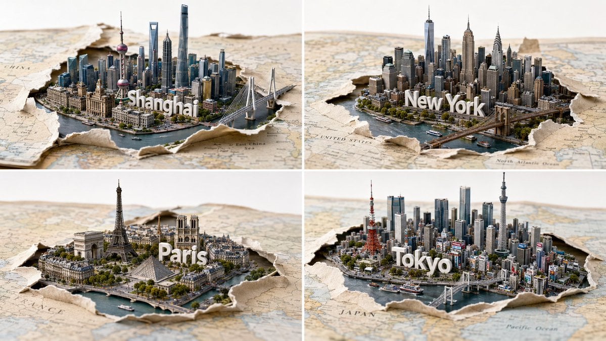 4 Famous Cities Visualized With Gpt Image 2