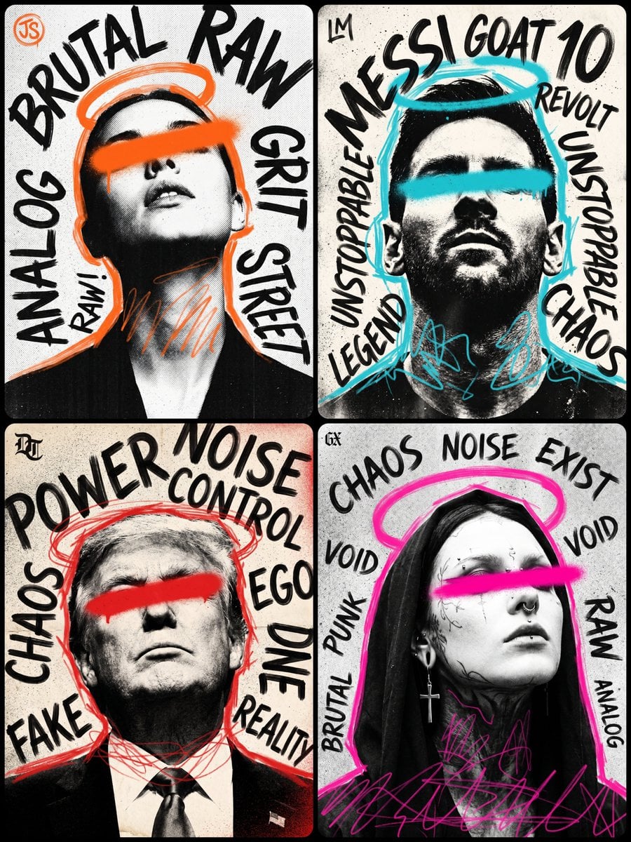 Punk Zine Grunge Poster Generated With Nano Banana