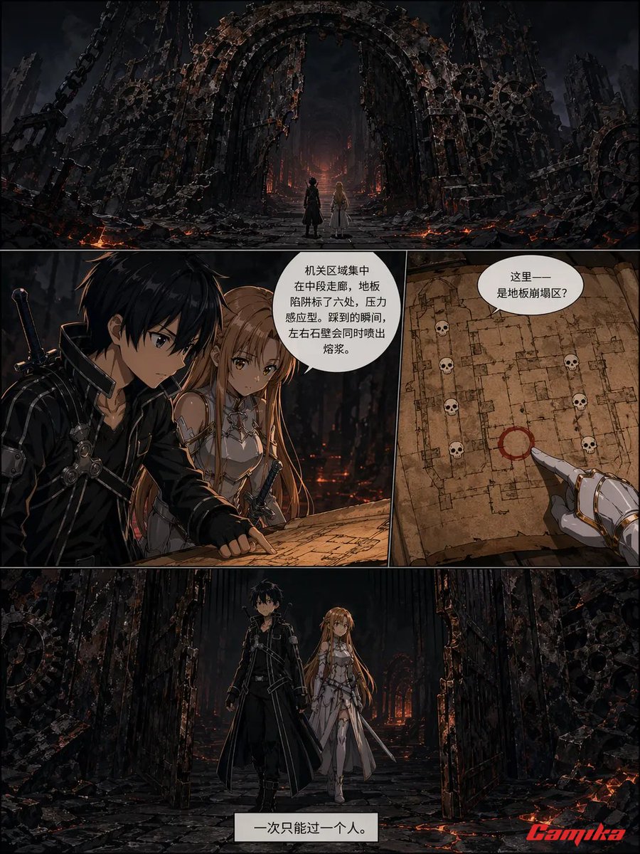 暗黑奇幻废墟漫画页面
