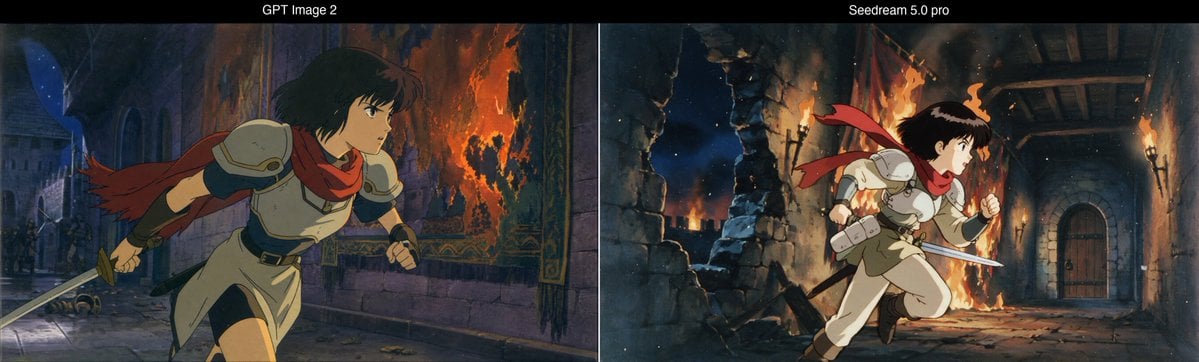 Same 90S Ova Cel Prompt. Left (Gpt Image