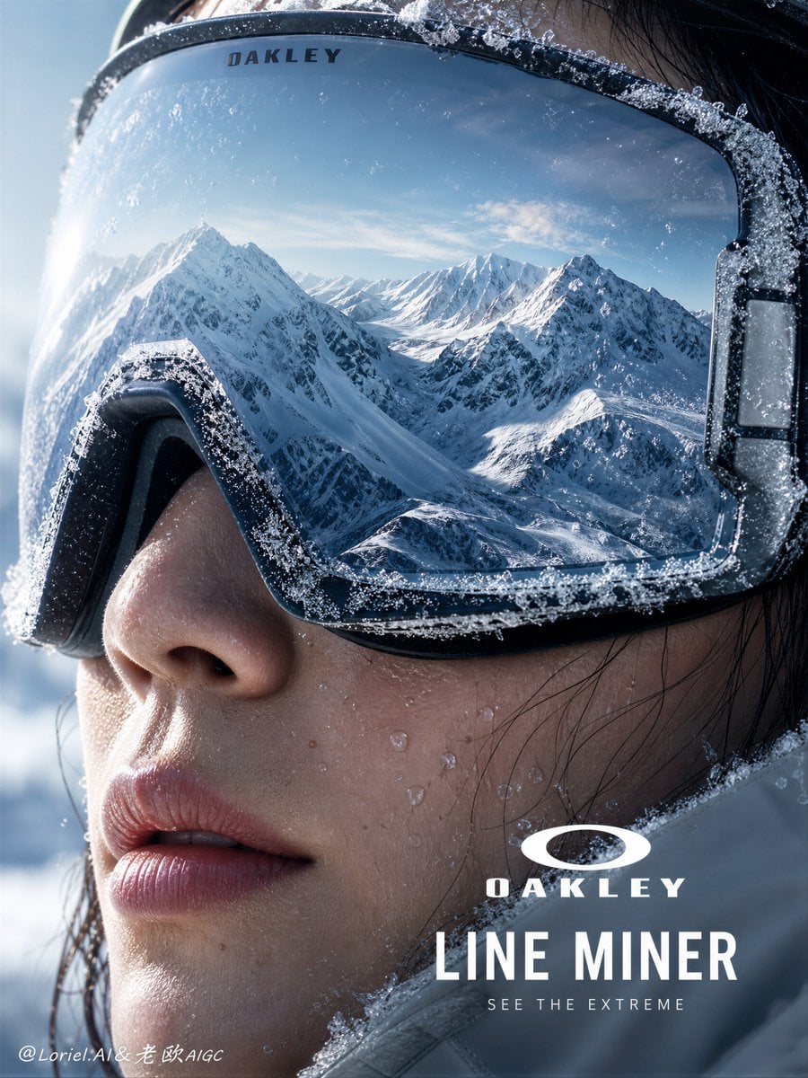 Cinematic Oakley Goggles Alpine Poster