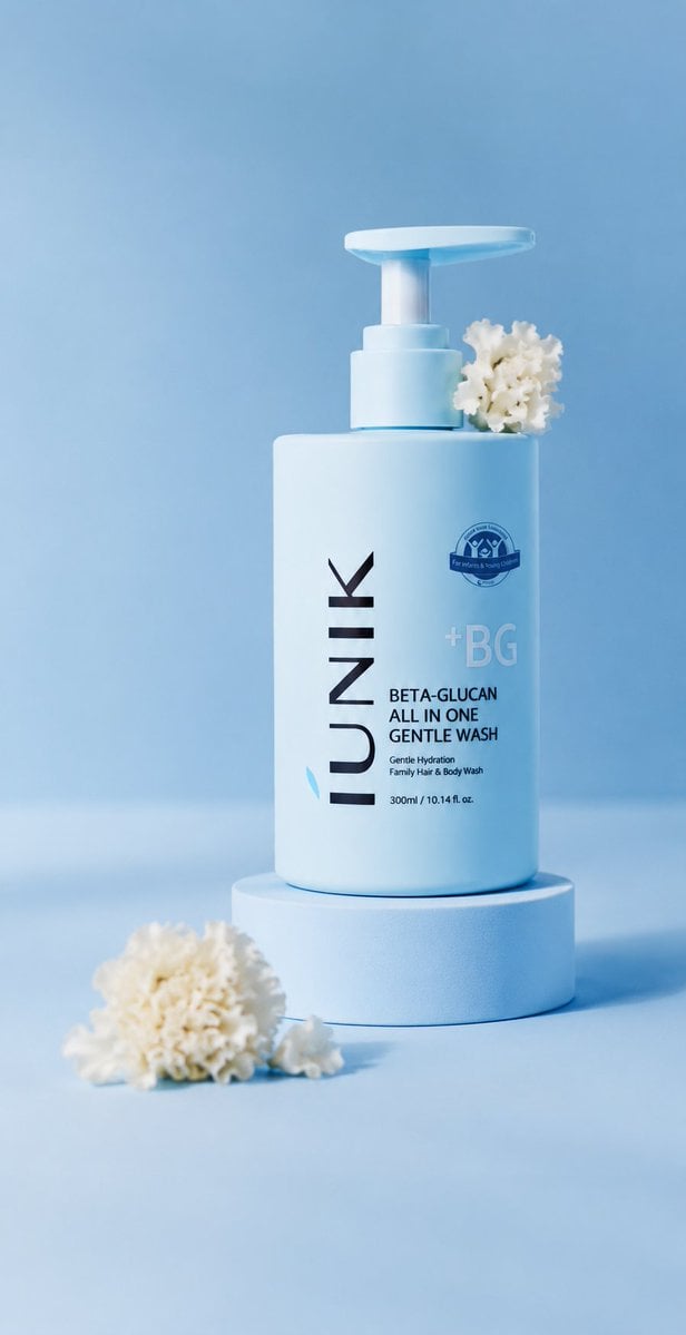 Luxury Blue Skincare Product Photography