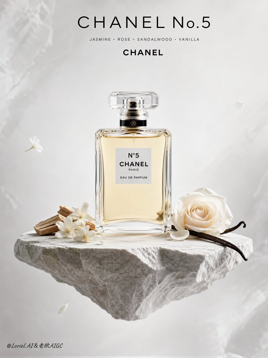 Ultra-Premium Chanel No 5 Fragrance Poster