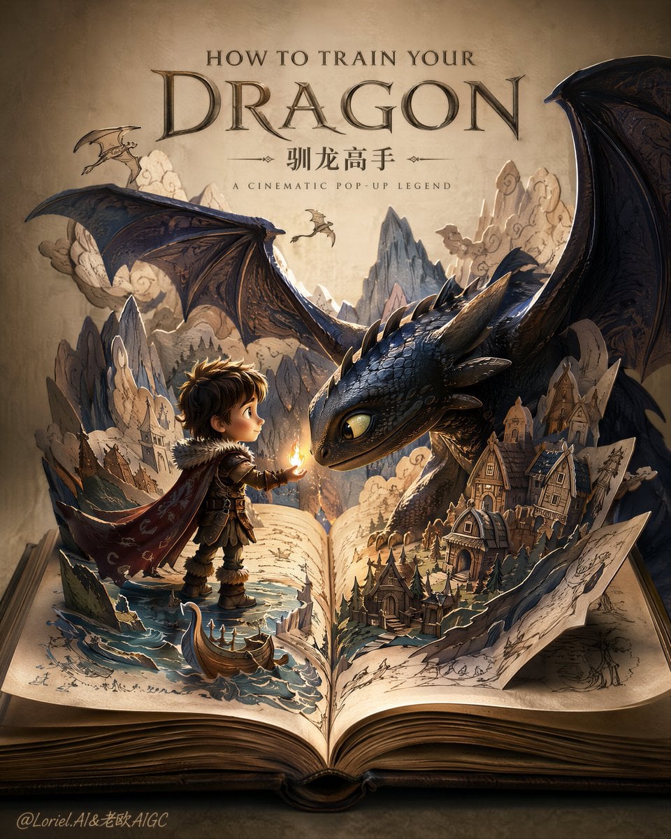 Dreamy Papercut Storybook Poster