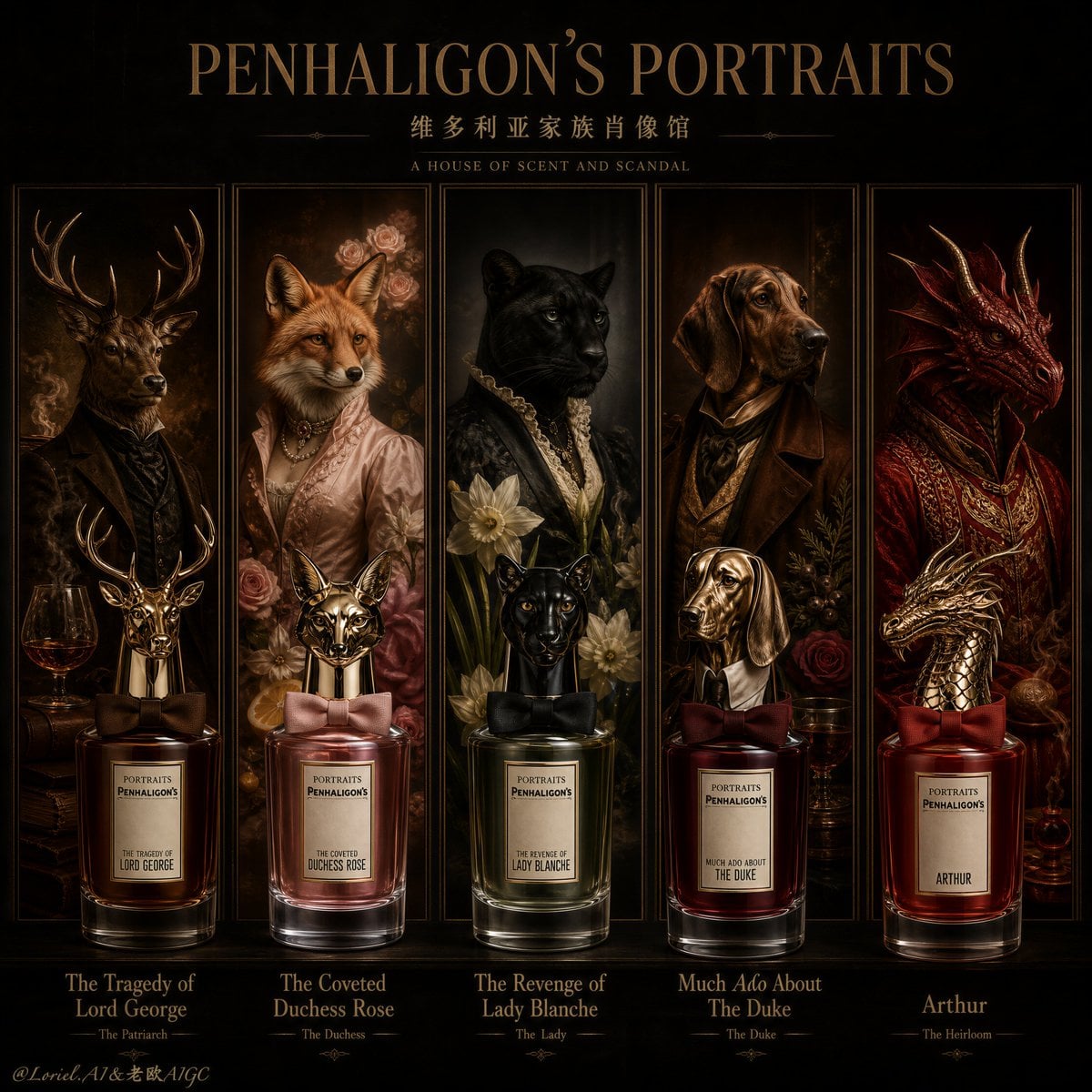 Victorian Fragrance Portrait Gallery Poster