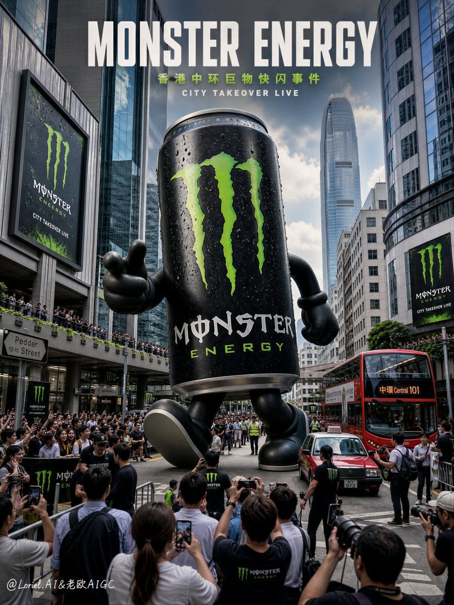 Monster Energy Hong Kong Urban Activation Poster