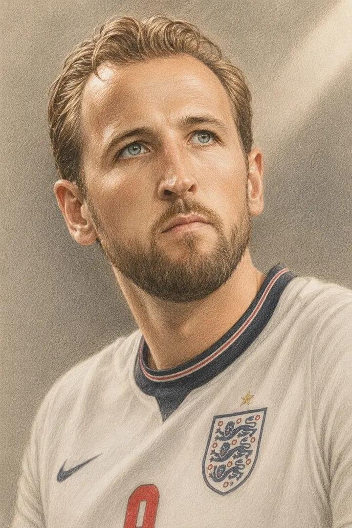 Detailed Semi-Realistic Pencil Portrait
