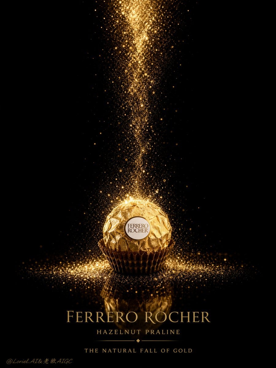Ferrero Rocher Golden Rain Ad Poster