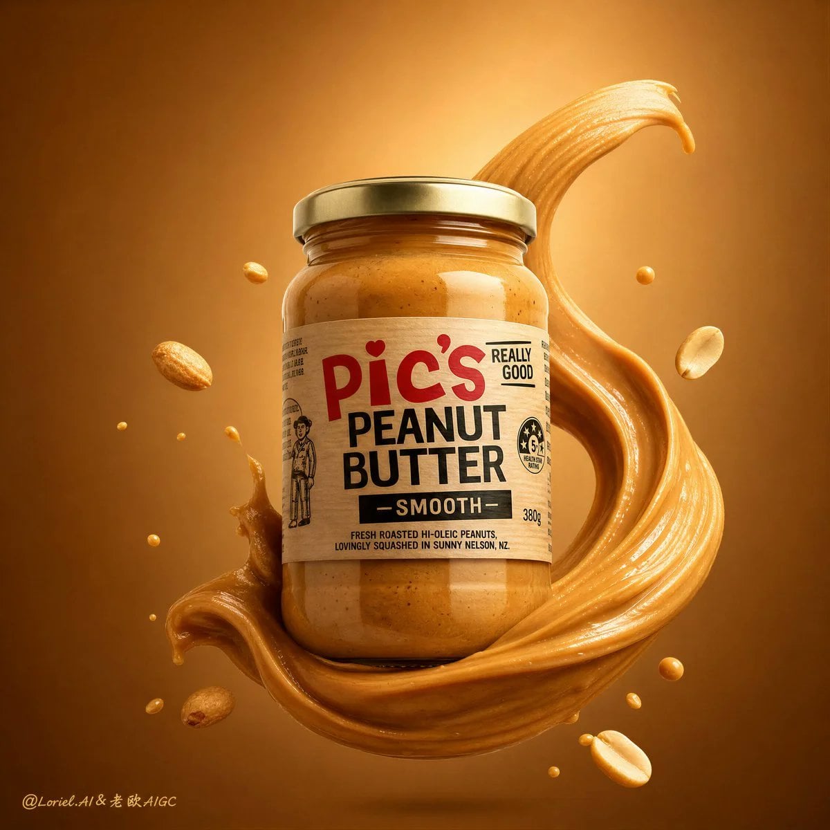 Ultra Premium Peanut Butter Advertising Poster