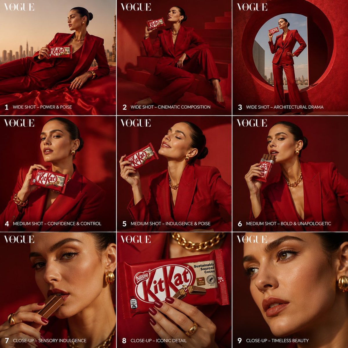 Vogue Fashion Storyboard Grid